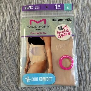 Maidenform Flexees Shapewear Women’s Size Small High Waist Thong Soft‎ Seamless